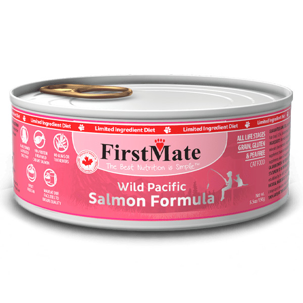 FirstMate Salmon Limited Ingredient Grain-Free Canned Cat Food, 5.5-oz - 24 count