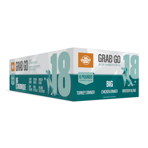 Big Country Raw Grab N Go Big Deal Frozen Dog Food, 18-lb