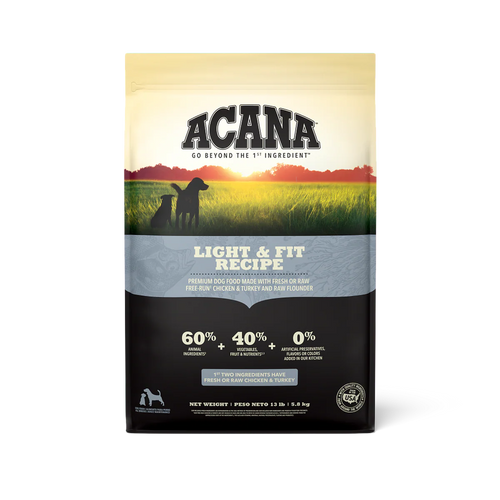 ACANA Light and Fit Dry Dog Food bag