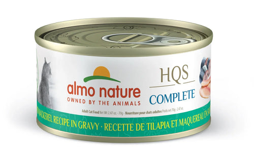Almo Tilapia and Mackerel Recipe in gravy, 2.47oz - 24 count