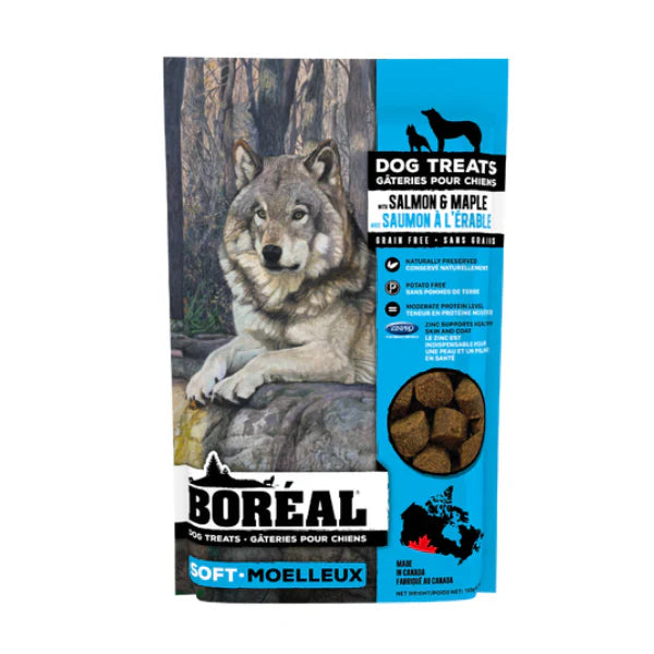 Boreal Salmon and Maple Soft Dog Treats 150g