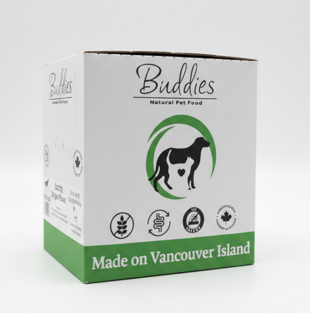 Buddies Lamb and Veggies and Eggshell Calcium 1/2lb 10lb Box