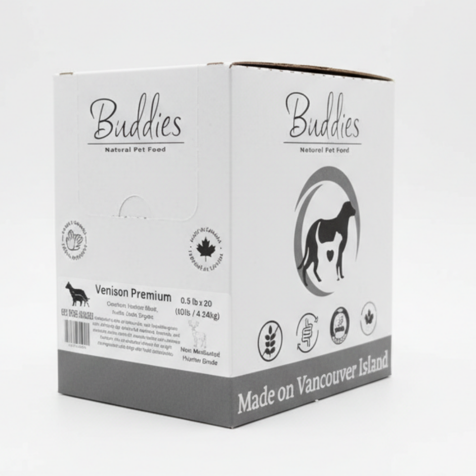 Buddies Venison Premium 1/2lb 10lb Box