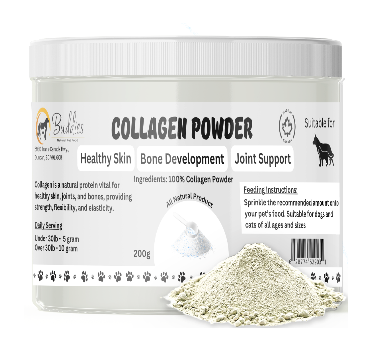 Buddies Collagen Powder, 200g