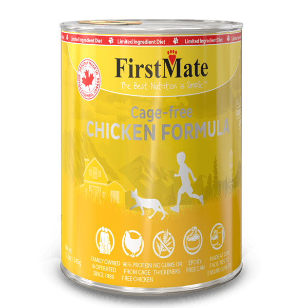FirstMate Chicken Limited Ingredient Grain-Free Canned Cat Food, 12.2-oz - 12 count
