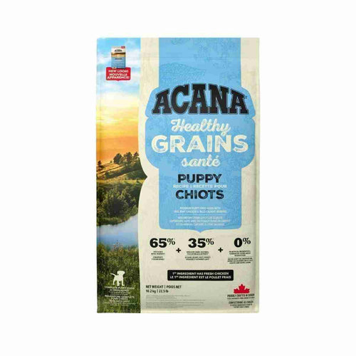 ACANA Healthy Grains Puppy Dry Dog Food bag