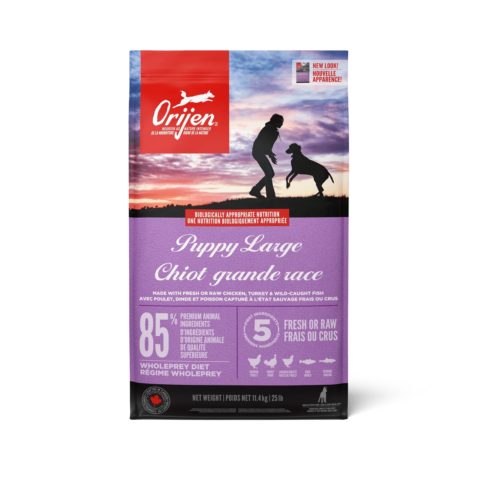 Orijen Puppy Large Breed Dry Dog Food bag