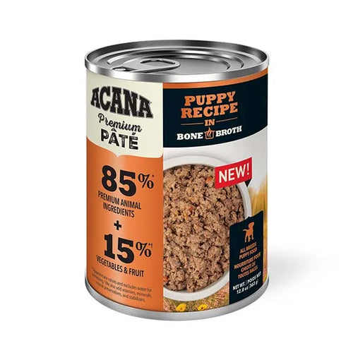 Acana Premium Pate Puppy Recipe in Bone Broth 12.8-oz, 12-count