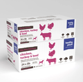 Healthy Paws Big Box Dinner Variety Pack Chicken/Turkey/Beef 24 x 1LB