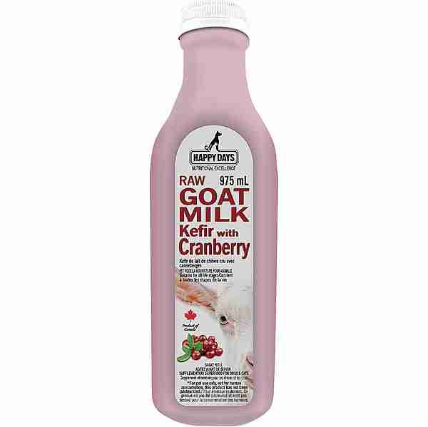 Happy Days Raw Goat Milk Kefir Cranberry, 975ml