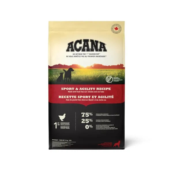 ACANA Sport and Agility Dry Dog Food bag